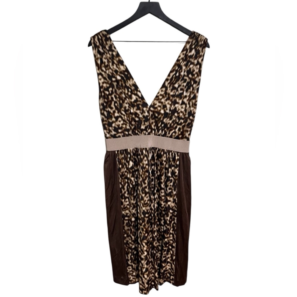 Alberta Ferretti  Leopard Print Sleeveless Dress size 6